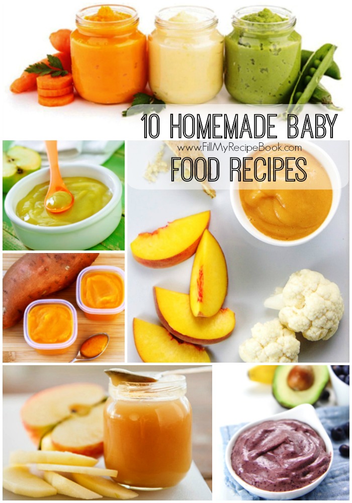 10 Homemade Baby food recipes - Fill My Recipe Book