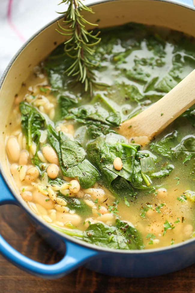 spinach and white bean soup