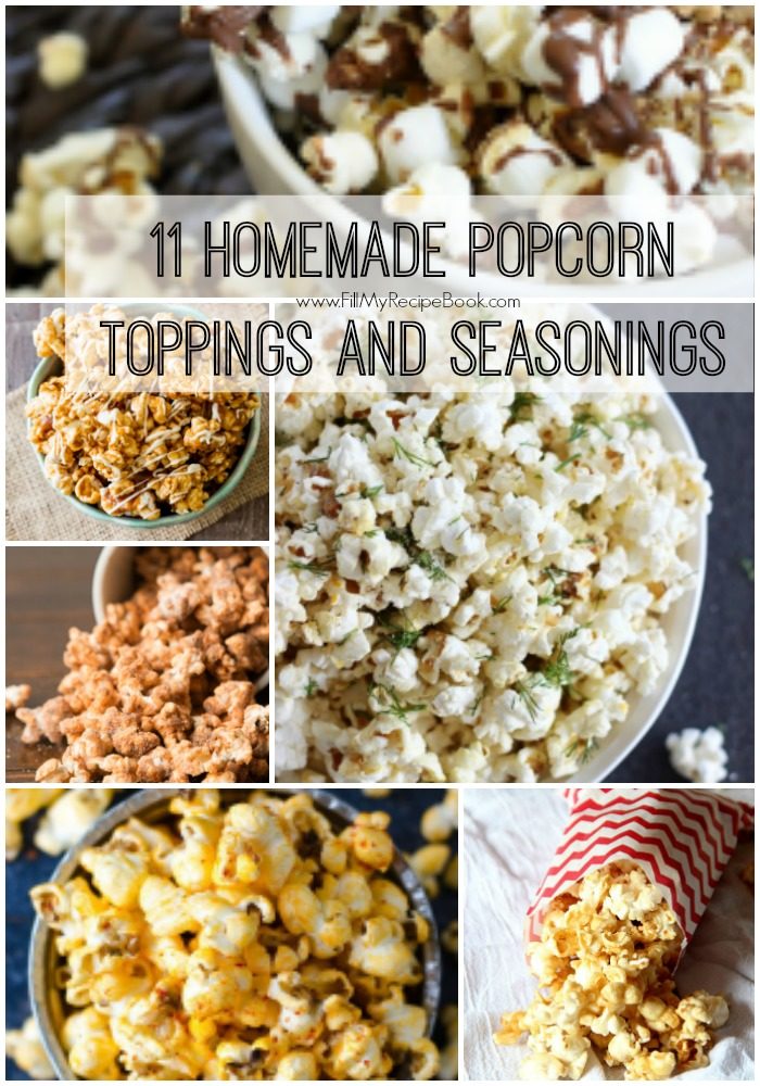 11 Homemade Popcorn Toppings and Seasonings