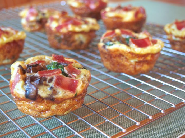 Bacon and Mushroom Egg Muffins