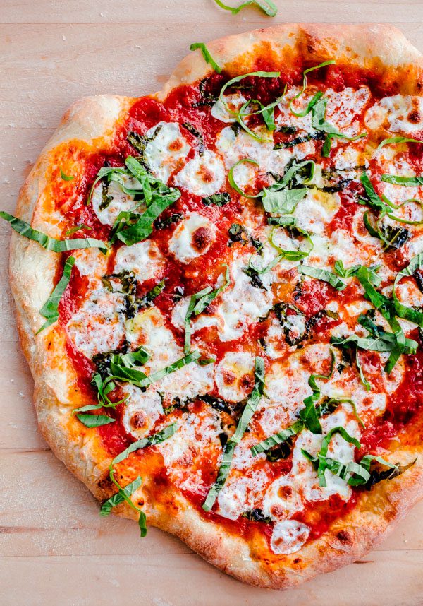 My search for the best homemade margherita pizza (made in a standard oven with everyday ingredients) is over! You’ll want to make this homemade pizza recipe over and over again. For step-by-step dough instructions.