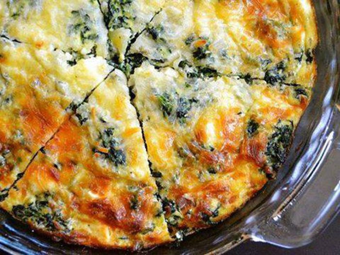 spinach mushroom feta quiche