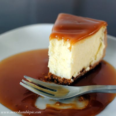A recipe for white chocolate caramel cheesecake. How can one not love a cheesecake brazen enough to incorporate nearly a pound of white chocolate ganache into the batter and then slather the whole pie in caramel sauce?