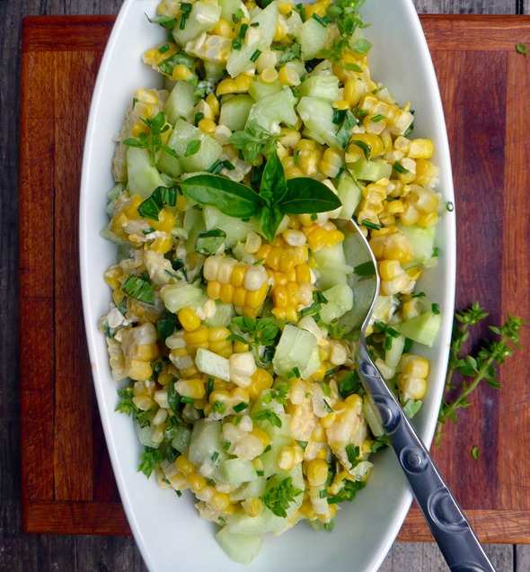 basil-chive-cucumber-corn-salad