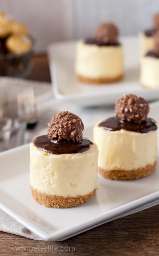 These simple, no-bake mini cheesecakes are absolutely perfect for parties and gatherings when you need a special, indulgent dessert. Making them ahead of time means the work is done by the time you’re ready to celebrate!