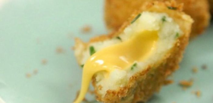 mashed potato cheese bites