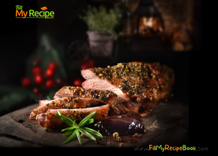 Easy Roasted Leg of Lamb Recipe. A delicious tender lamb with bone in roasted in the oven for Christmas family dinner or lunch.