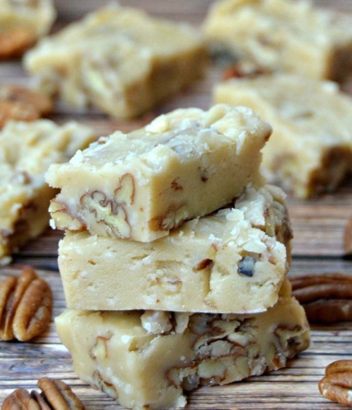 Give classic holiday fudge a fun twist with this butter pecan fudge recipe! Gather your kids and spend some time together making an old fashioned holiday treat.