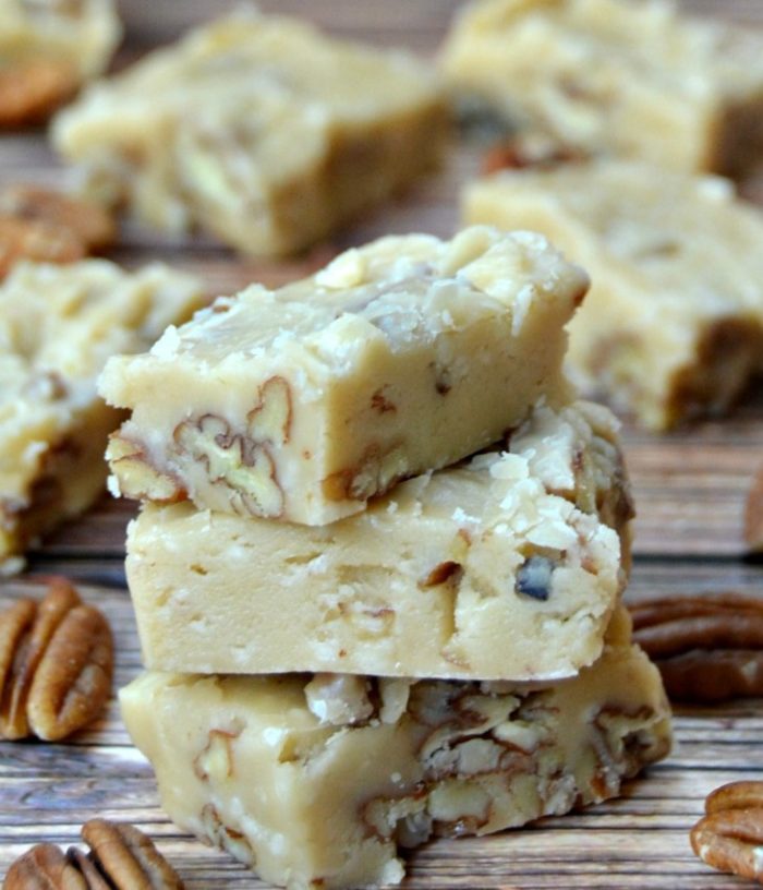 Give classic holiday fudge a fun twist with this butter pecan fudge recipe! Gather your kids and spend some time together making an old fashioned holiday treat.