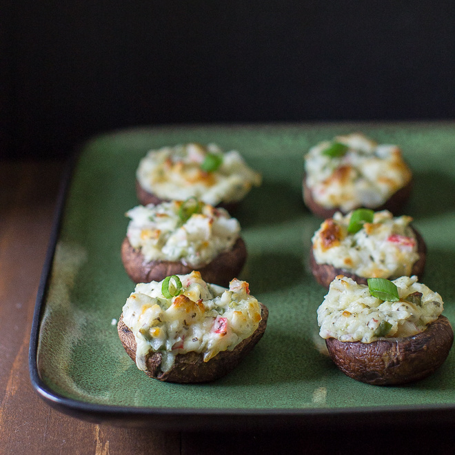 These easy Crab Stuffed Mushrooms are rich, cheesy, and downright irresistible.
