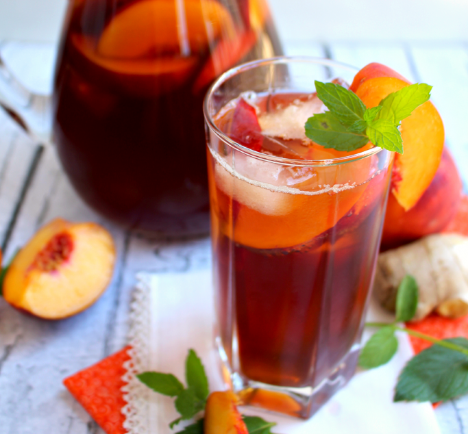 ginger-peach-iced-tea