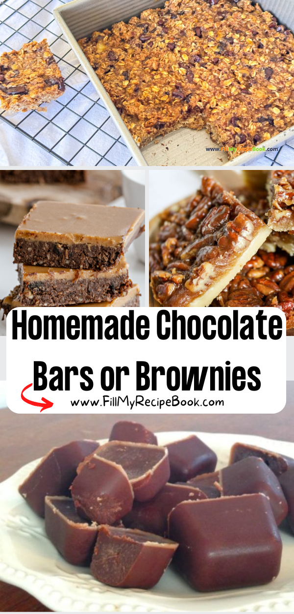 Homemade Chocolate Bars or Brownies