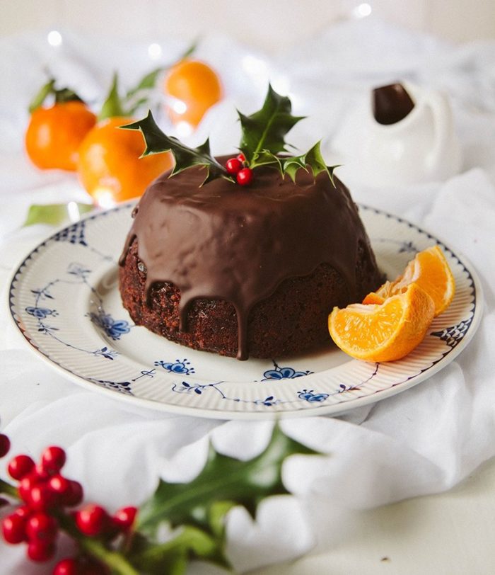 A vegan twist on the classic Christmas Pudding with a drool-worthy chocolate orange flavour! This can also be cooked and reheated in the microwave for a quick treat.