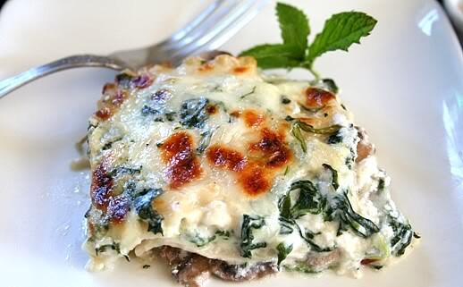 spinach-mushroom-lasagna