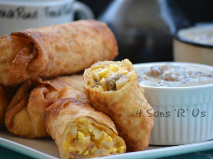 Because… eggrolls. If you’re even remotely a fan of breakfast, then you need these Breakfast Eggrolls with Sausage Gravy in your life.