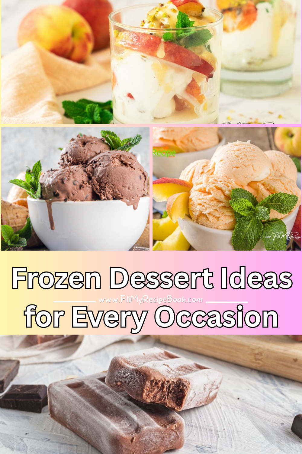 Easy Frozen desserts recipes for every occasion, and treats perfect for summer parties, BBQs, birthdays, holidays, and family celebrations.
