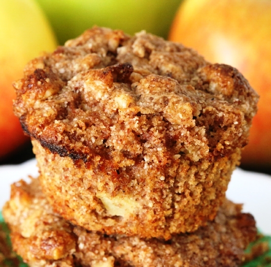 These super moist gluten-free apple muffins have the most amazing texture and are super simple to make! Grain-free and gluten-free.