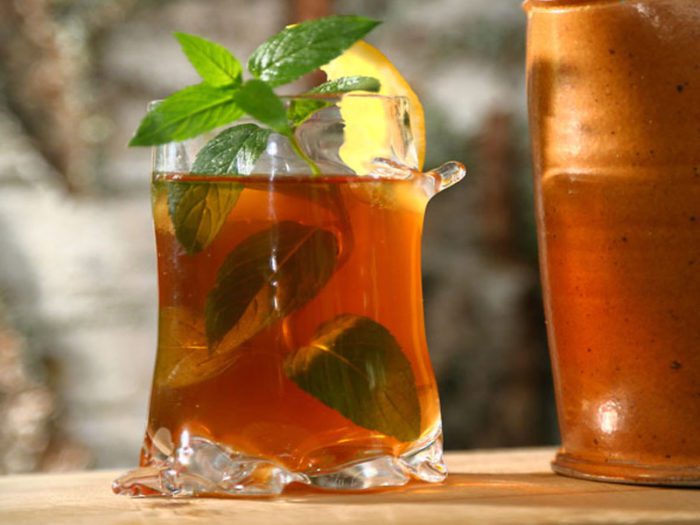 lemon peppermint iced tea