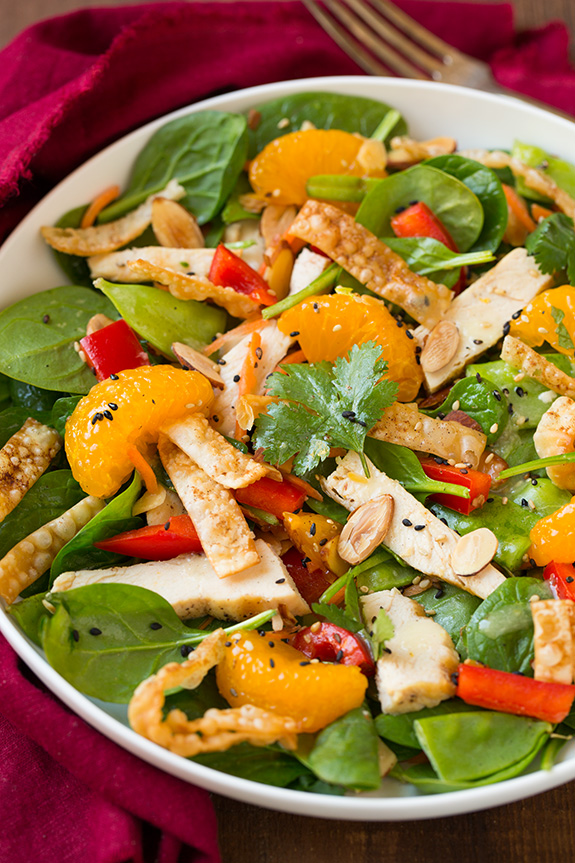 mandarine-orange-chicken-salad-with-lemon-honey-ginger-dresssing