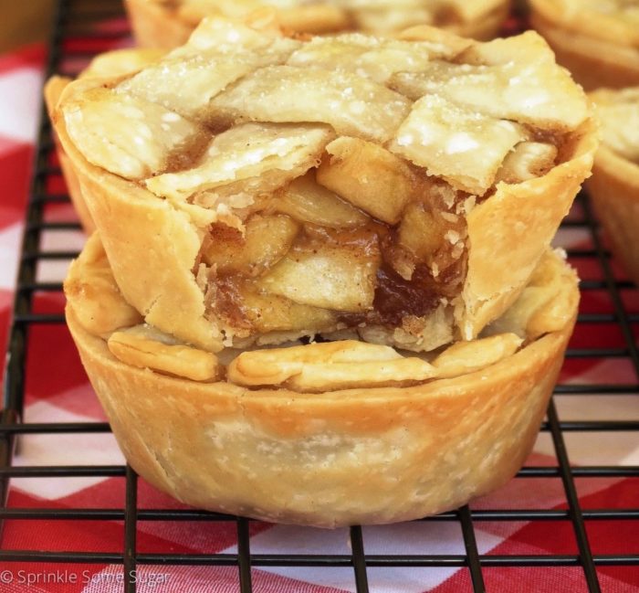 These adorable little pies are super easy to make and the filling is so delicious.