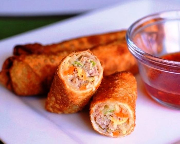 Thai Spring Rolls are a great make ahead appetizer, and this recipe feeds a crowd!