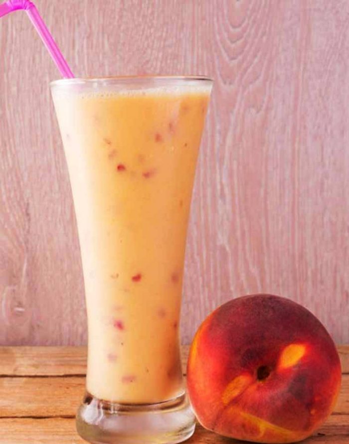 Peach milk shake