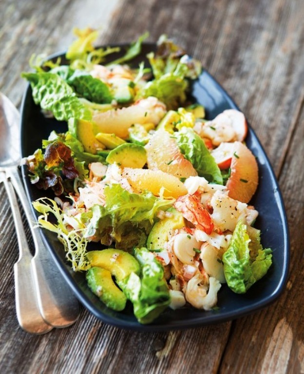 Lobster salad with grapefruit & avocado