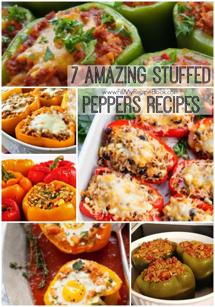 7 Amazing Stuffed Peppers Recipes - Fill My Recipe Book