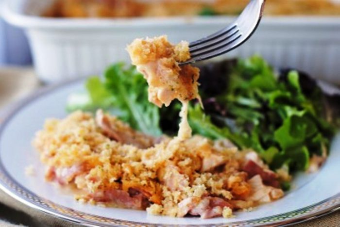 chicken cordon bleu casserole