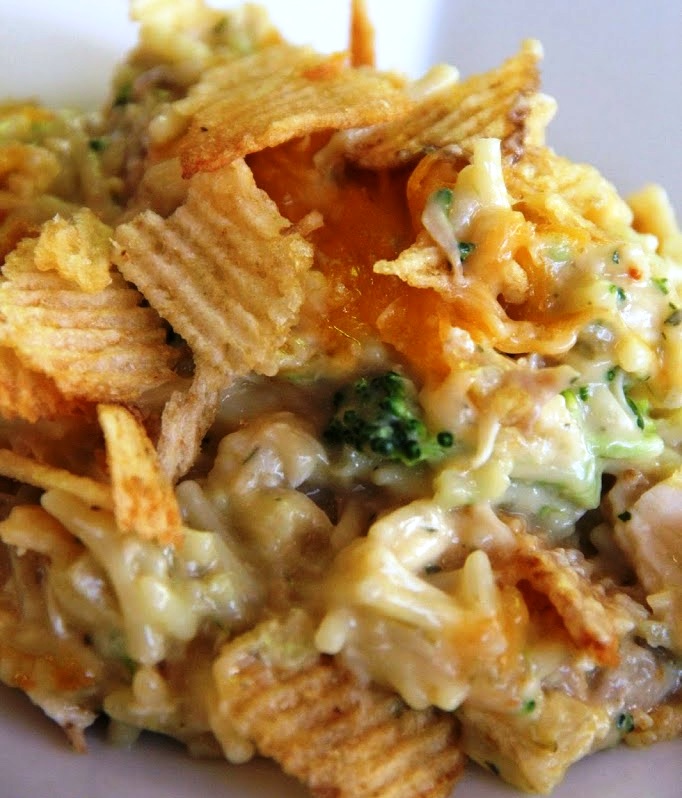 Chicken & potato chip casserole