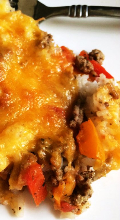 Stuffed pepper explosion casserole