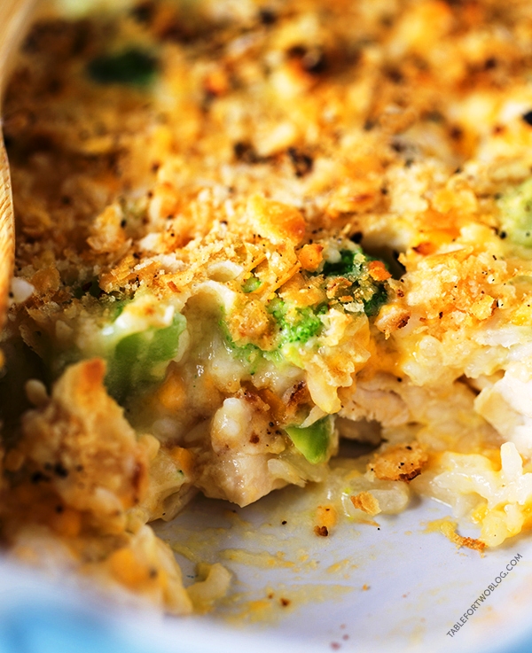 Broccoli, rice, and chicken casserole