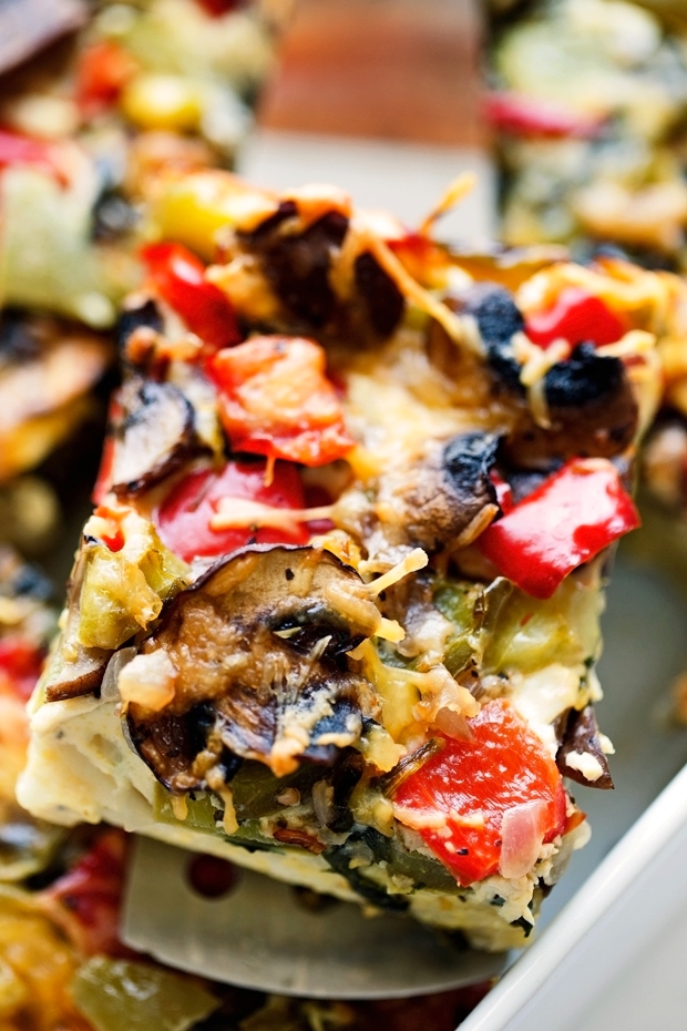 Veggie-loaded breakfast casserole