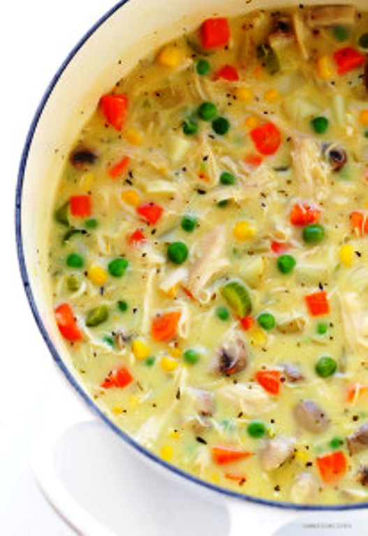 Chicken pot pie soup