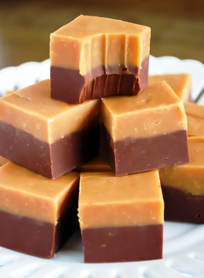 Chocolate Peanut Butter Double Decker Fudge is an indulgence everyone will rave over. This fool-proof fudge recipe tastes out of this world delicious!