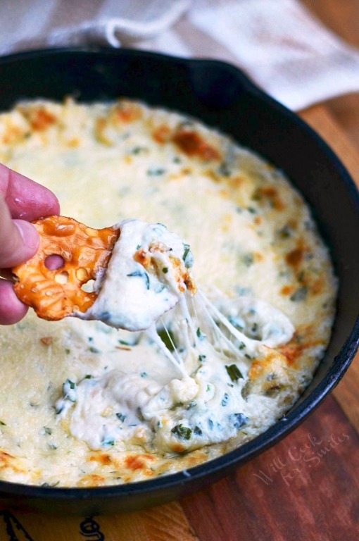 Hot four cheese dip