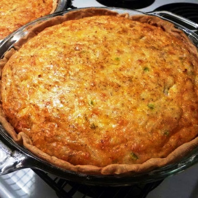 Baked crab pie