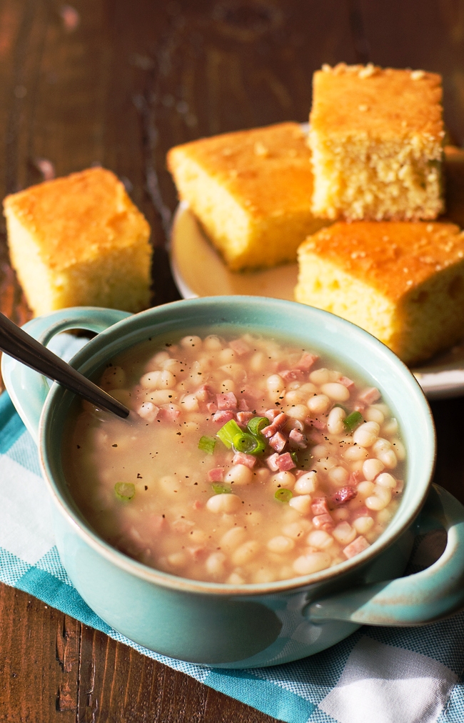 Navy bean soup with ham recipe