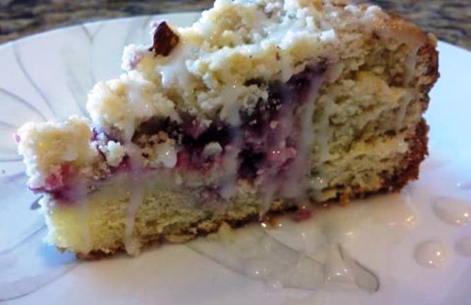 Blackberry cream cheese coffeecake