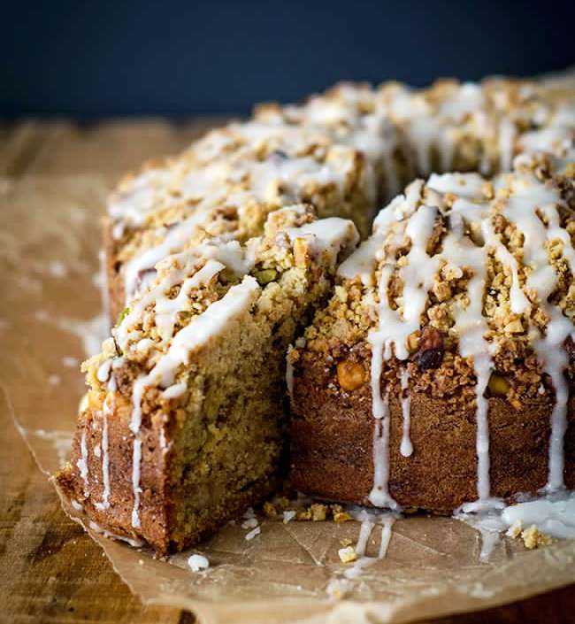 Coffee streusel cake