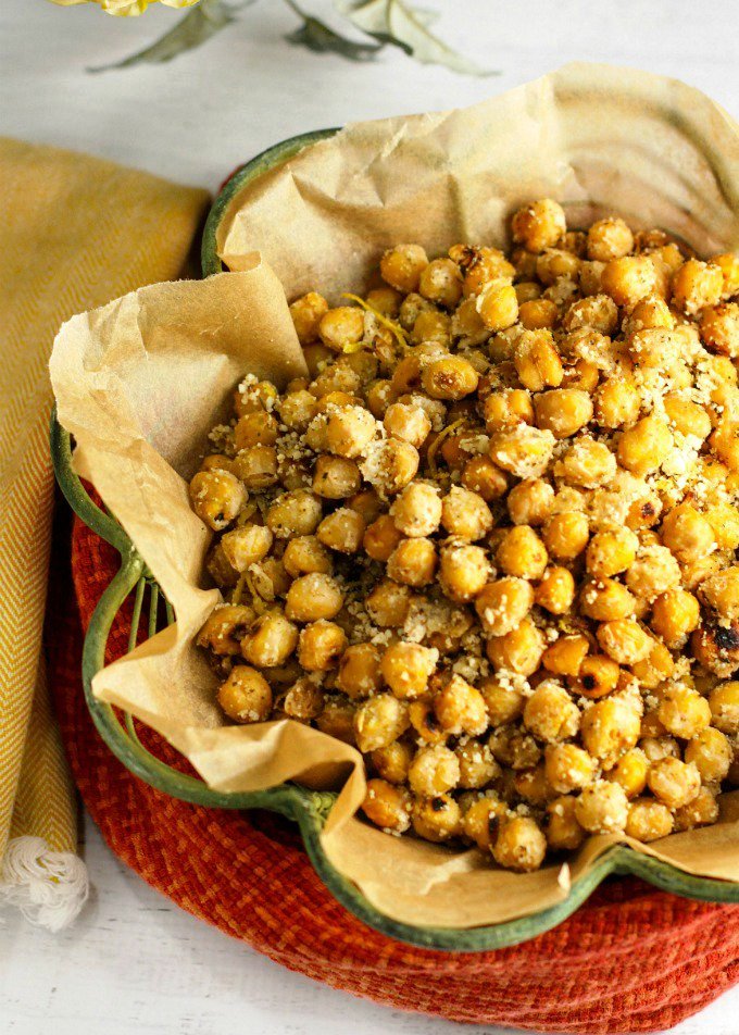 Crispy parmesan chickpeas recipe
