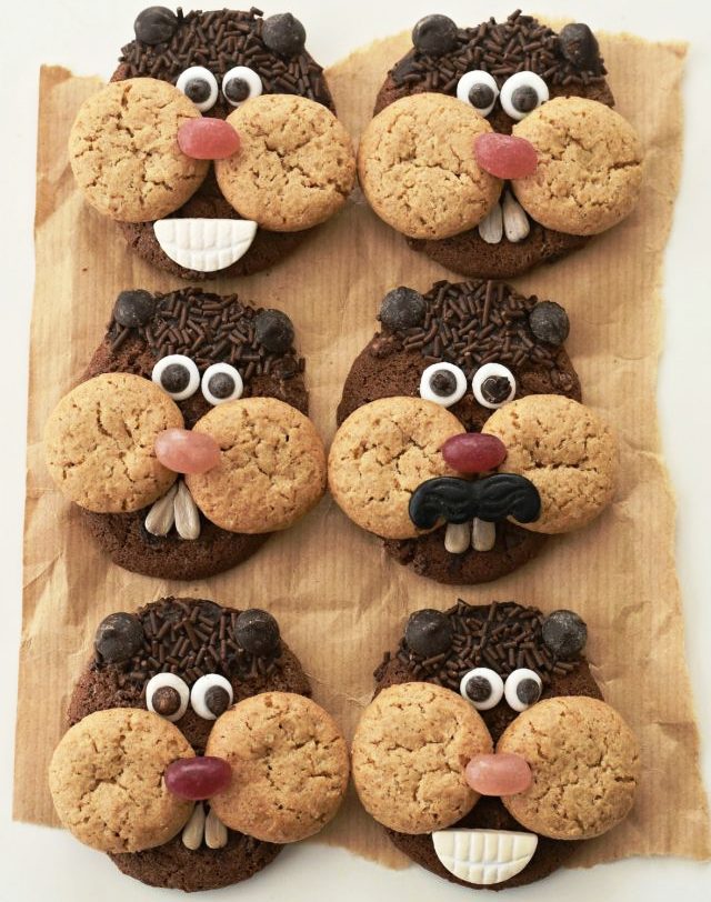 Groundhog day cookies.