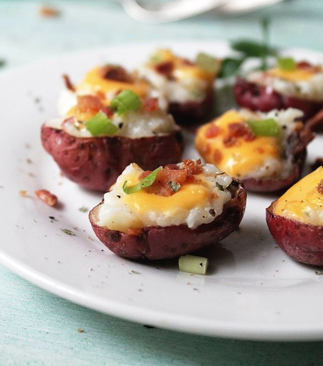 Loaded baked potato bites