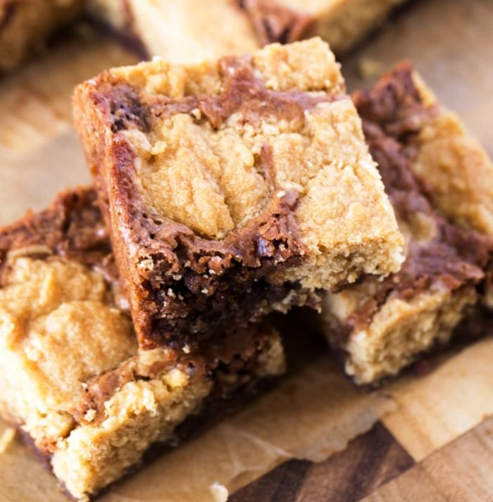 Peanut butter cookie brownies