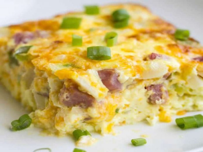 Baked Omelette Breakfast