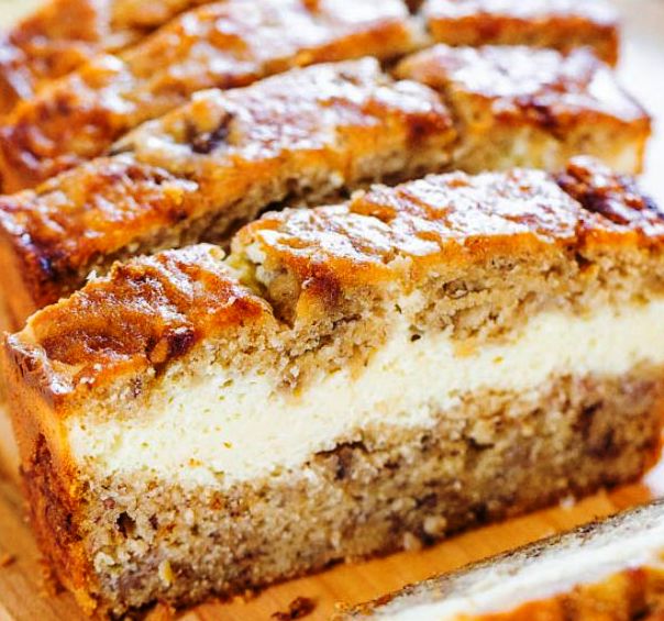 A dish combining the two results in a tasty treat that the whole family will think is delicious. I have always liked banana bread but when I came across this recipe incorporating soft cream cheese, it was a revelation.