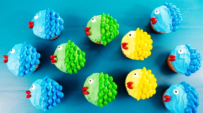 Little fishy cupcakes