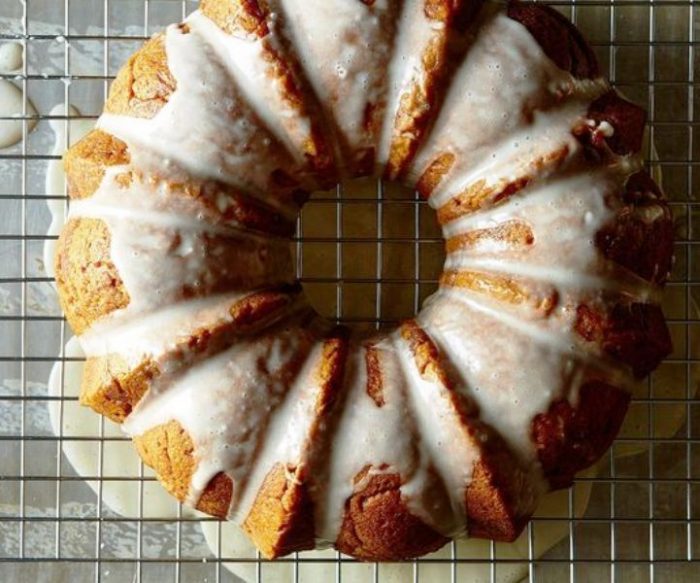 Pumpkin maple coffee cake