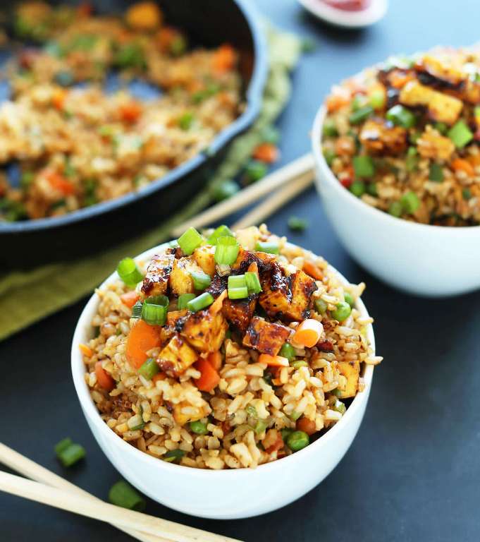 Easy vegan fried rice