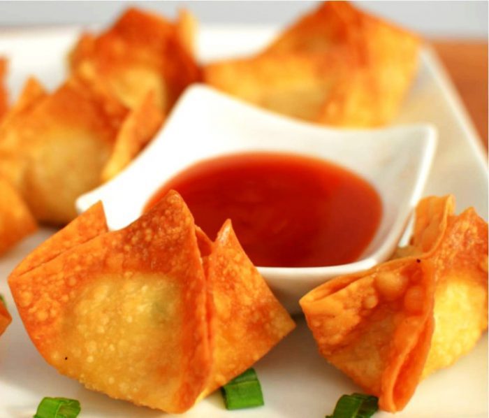 Crispy crab rangoon